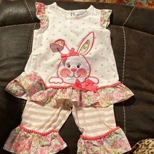 Rare edition, from Belk, 18M beautiful rabbit With floral ruffles
